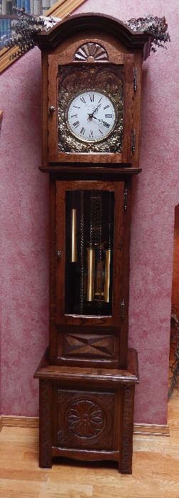 BEAUTIFUL GRAND FATHER CLOCK FROM FRANCE...A MUST SEE TO APPRECIATE!
