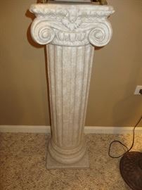WHITE GREEK COLUMN PEDESTAL PILLAR
