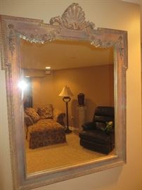 FRENCH STYLE SHELL MOTIF WALL MIRROR

