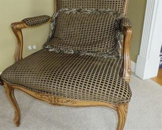 FRENCH STYLE OPEN ARM CHAIR
CUSTOM UPHOLSTERED