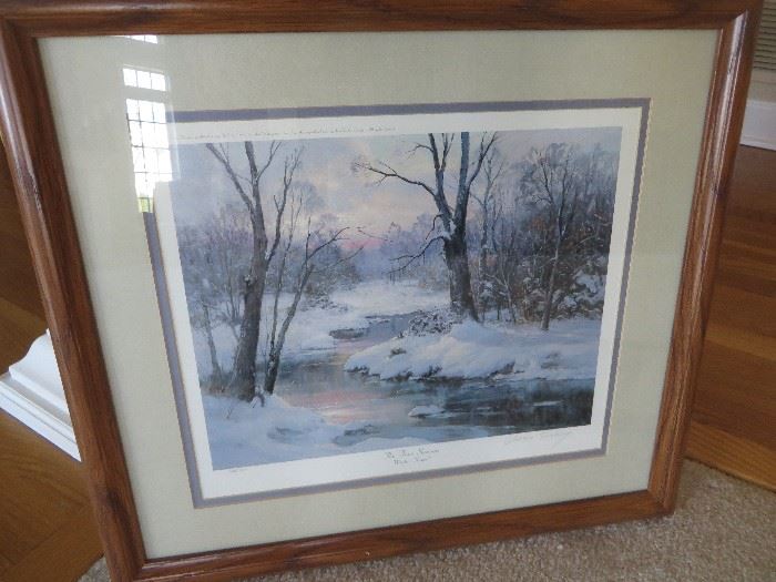 WINTER SUNSET
CHARLES VICKERY signed & numbered
