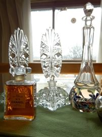 PERFUME BOTTLES AND DECANTERS