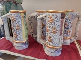 1973 BUDWEISER GIRLS - 4 TANKARDS
