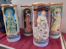 1973 BUDWEISER GIRLS - 4 TANKARDS