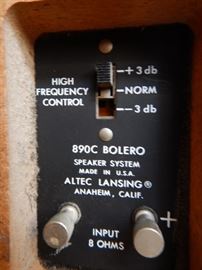 PAIR OF ALTEC LANSING 890C BOLERO SPEAKERS