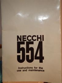 VINTAGE NECCHI SEWING MACHINE-MODEL 554