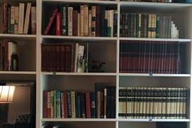 More Books, including  Various Editions of Nancy Drew Books, 6 volumes of Journeys through Bookland, 23 Volumes of Illustrated Home Library Encyclopedia, and Set of World Book Encyclopedias that are free to a good home