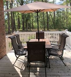 37-1/2" x 62" w/full-length rectangular umbrella