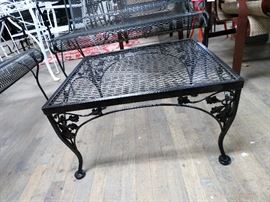 Woodard Acorn/Orleans pattern wrought iron ottoman