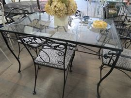 Salterini wrought iron dining set