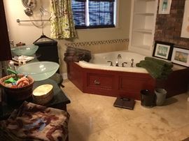 Towels, bath mats, curtains...