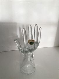 Jade ring on 14kt gold