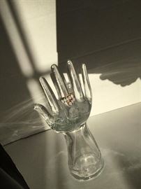 10kt gold ring with opal modern setting