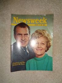 Vintage Newsweek featuring the Nixons