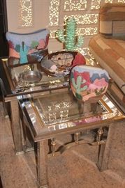 Stacking Tables and Southwestern Decorative Items