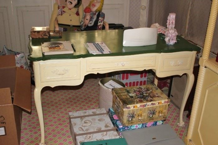 Desk and Decorative Boxes