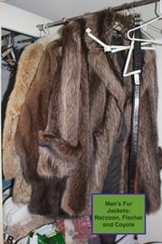 Men’s: Furs: Raccoon, Fischer, and Coyote Jackets