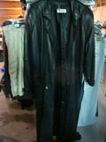 black leather coat