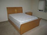 queen size
bed frame measures approximately 90'' L x 65'' W
bed is 60'' x 80''