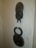 OLDER AFRICAN MASK CARVINGS...  VERY DETAILED