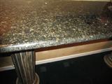 Uba Tuba Granite Pedestal Buffet 83'' W x 18'' D x 36.6'' H