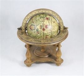 Lot 293
Small Old World Italian Globe on Stand