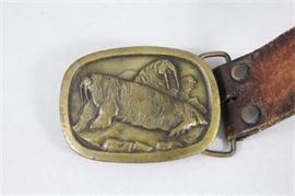 Lot 344
Indiana Metal Craft Solid Brass Walrus Belt Buckle