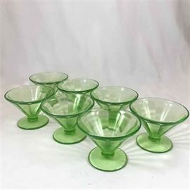 Lot 488
Uranium Glass Sherbet Bowls