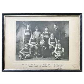 Lot 539
Antique 1903 Indiana Regulars Basket Ball Team Photograph