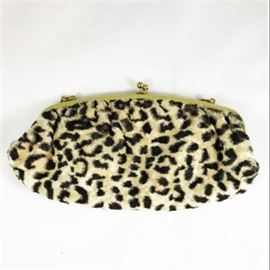 Lot 762
Vintage Budd Leather Faux Leopard Print Clutch