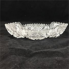 Lot 770
Pressed And Cut Glass Relish Server