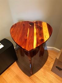 Heart shaped side table 