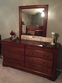 Double dresser with mirror