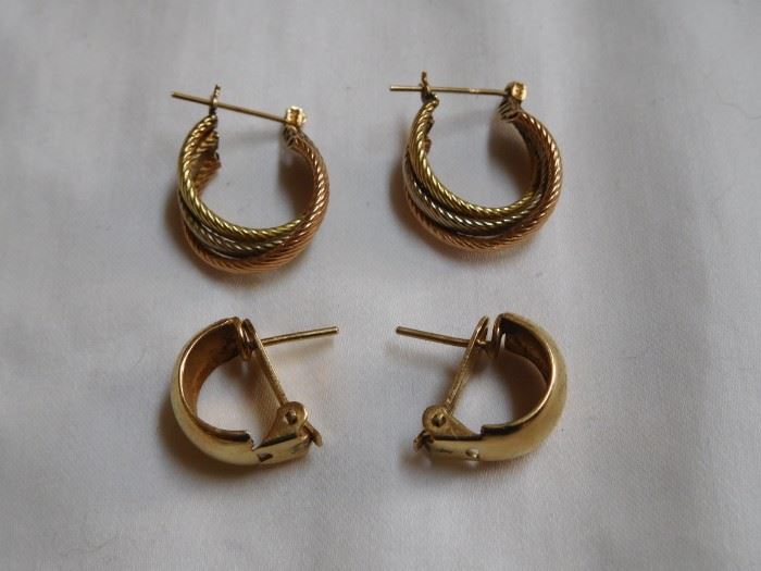14 k Earrings 