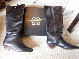 Etienne Aigner Leather Boots