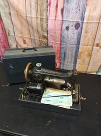 Vintage Domestic Vibrator Sewing Machine with Orig ...