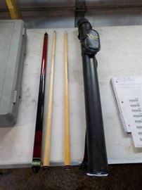 Mizerak Pool Cue with 2 ends and Viper carring cas ...