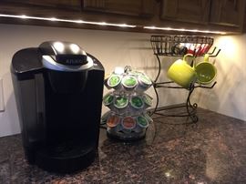 All the fixings for a coffee bar.  