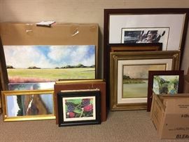 So much original art it's not all displayed.  