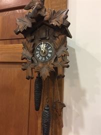Beautiful hand-carved coo-coo clock from Sweden.  