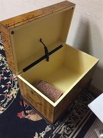 Inside view of end table shown in previous photo.  