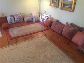 Pillows, pillows, and more pillows.  