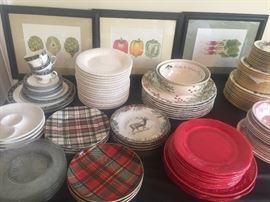 Beautiful special occasion dishes.