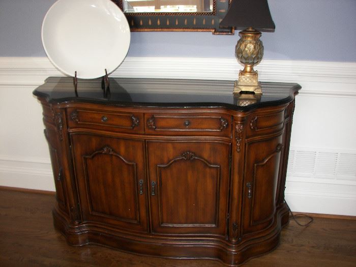 marble top side table