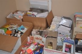 SCRAPBOOKING SUPPLIES - PUNCHES, EMBELISHMENTS, PAPER, STICKERS AND MORE