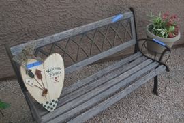 BENCH, OUTDOOR DECOR