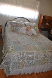 QUEEN HEADBOARD, BOX SPRING AND MATTRESS AVAILABLE (REALLY NICE!) BEDDING HAS BEEN SOLD