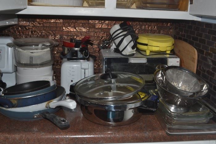 Cookware, small appliances