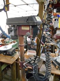 Drill press and many garage electric tools