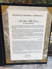 New York, Fifth Avenue, Kinkaid. 13/140 S/P Canvas (studio proof).18”x27”